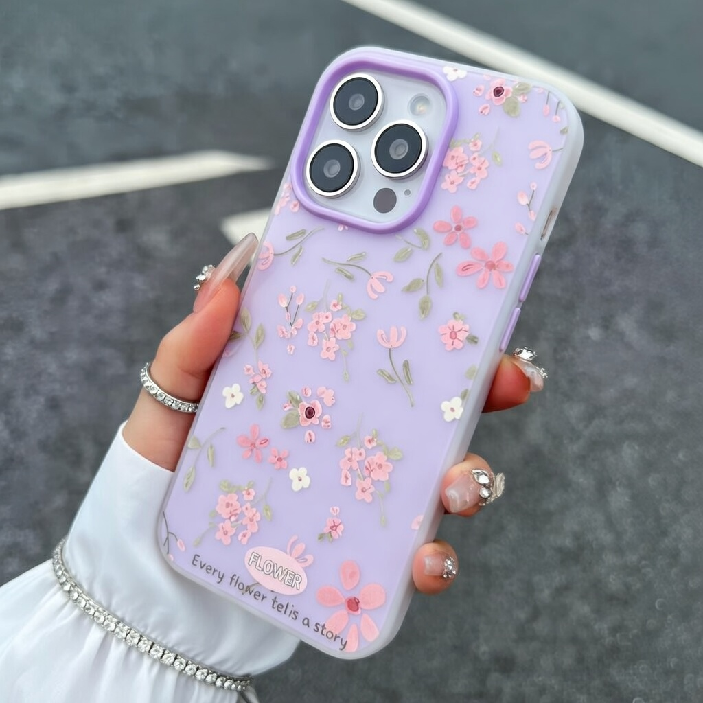 Cute Sweet Pink Floral Candy C - Phone Cases Pink ulasan dan harga