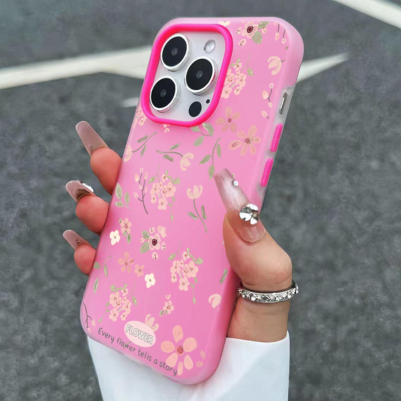 Cute Sweet Pink Floral Candy C - Phone Cases Pink ulasan dan harga