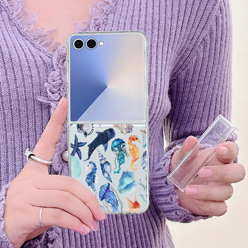 Shark Turtle Ocean Printed Pho - Phone Cases Z Fold 6 ulasan dan harga