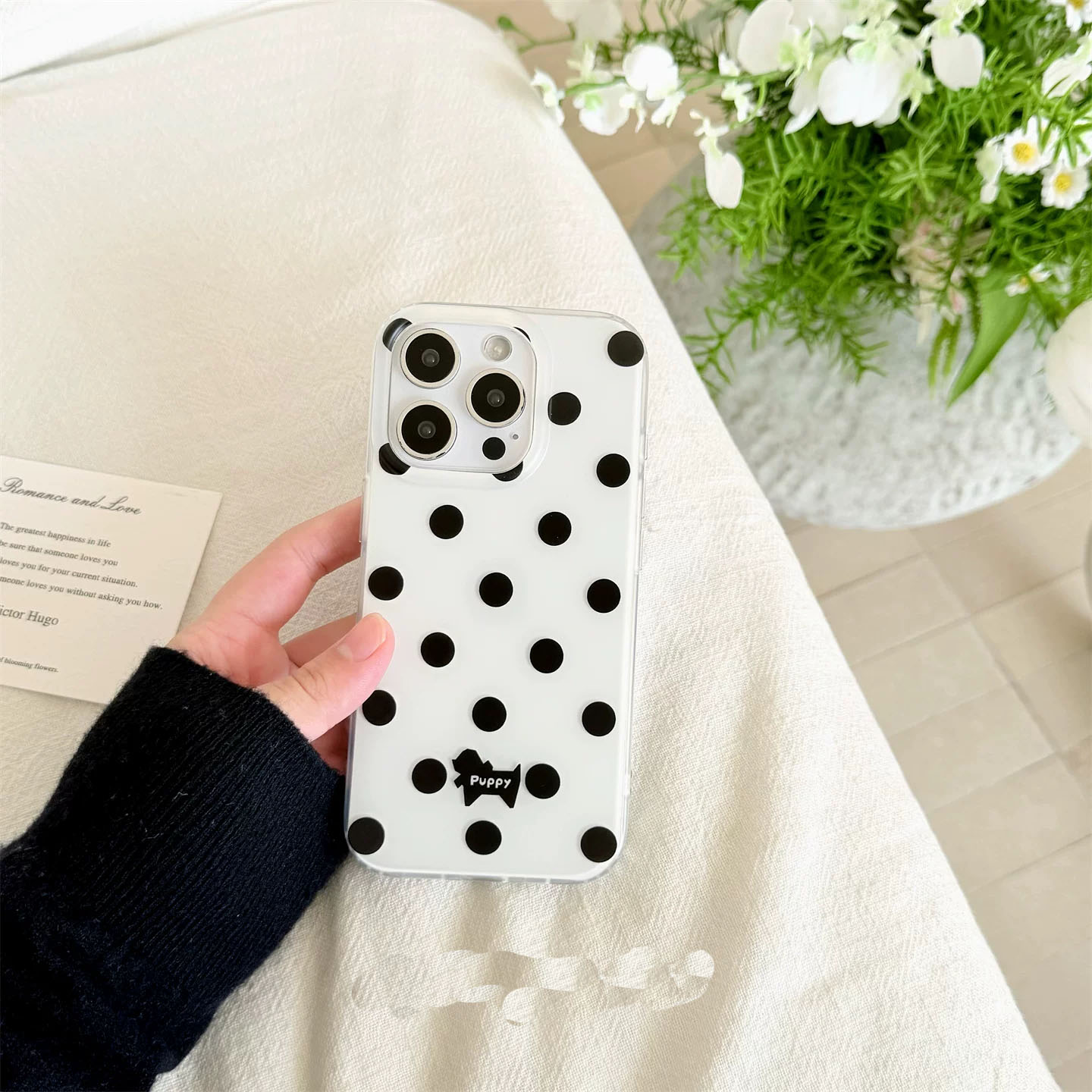 Korean Ins Full Screen Black P - Phone Cases Luxury ulasan dan harga