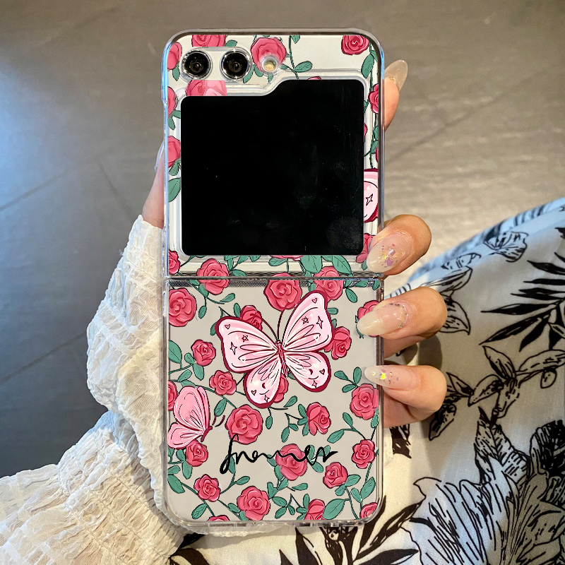 Pink Flowers Pattern Phone Cas - Phone Cases Z Fold 6 ulasan dan harga