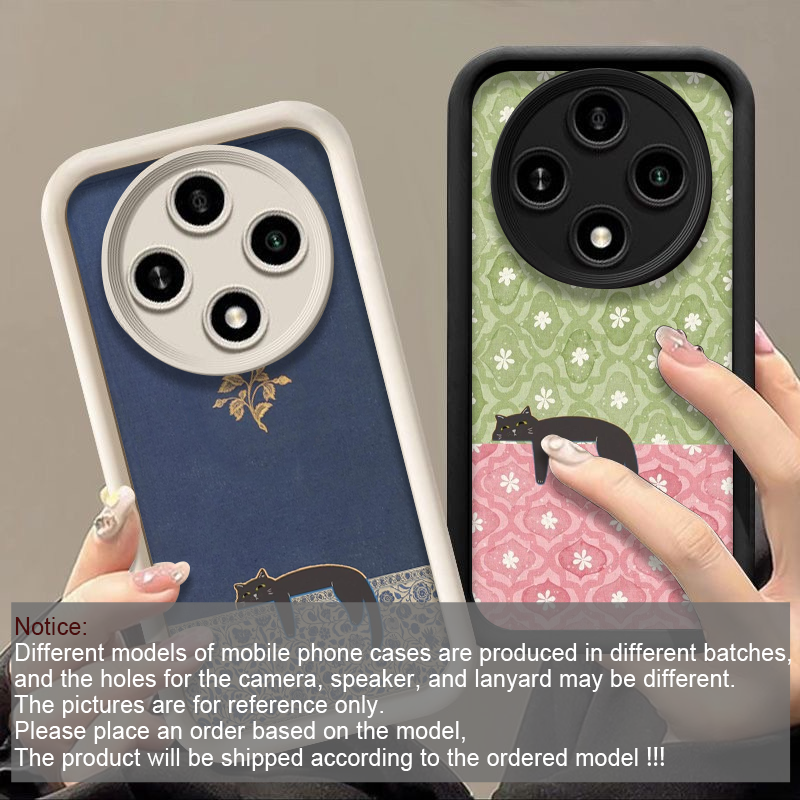 Artistic Cute Black Cat Stripe - Phone Cases Drawing ulasan dan harga