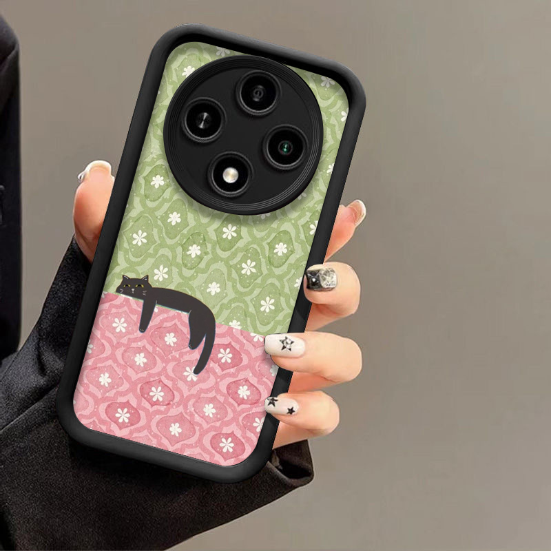 Artistic Cute Black Cat Stripe - Phone Cases Drawing ulasan dan harga