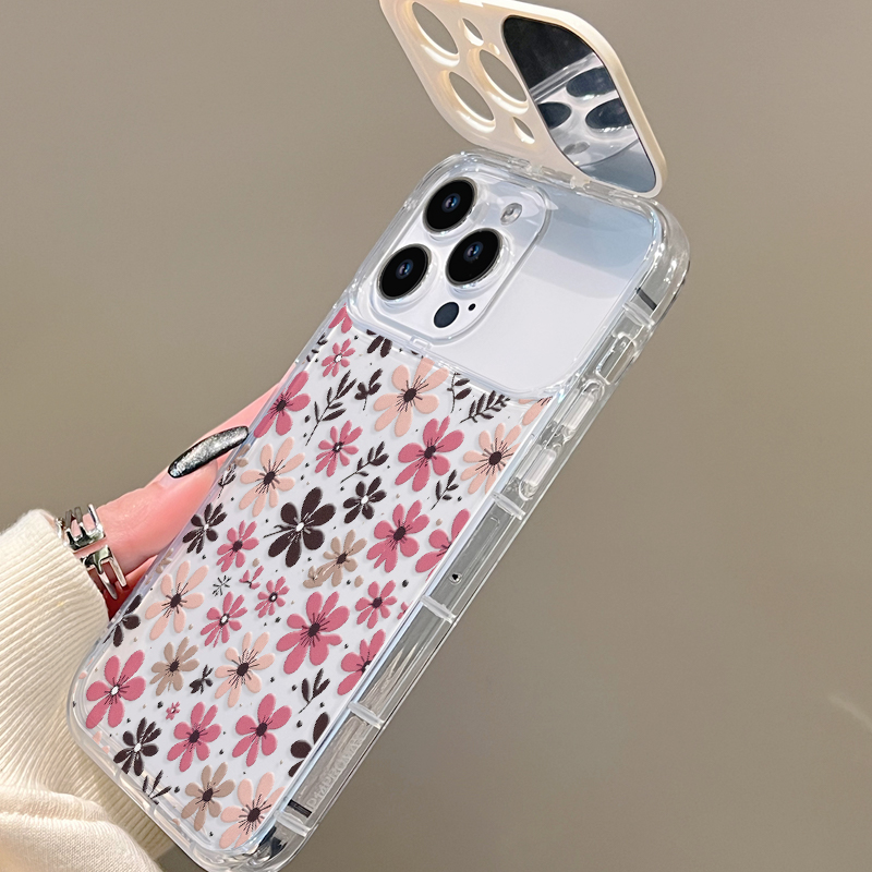 Cottagecore Pastel Pink Brown  - Phone Cases Pink ulasan dan harga