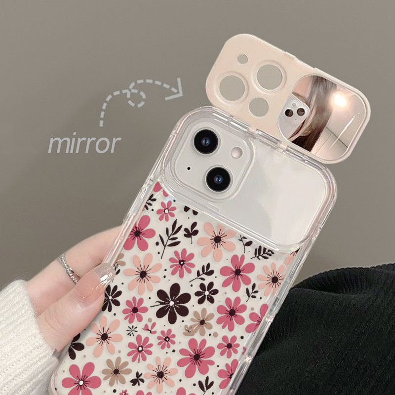 Cottagecore Pastel Pink Brown  - Phone Cases Pink ulasan dan harga