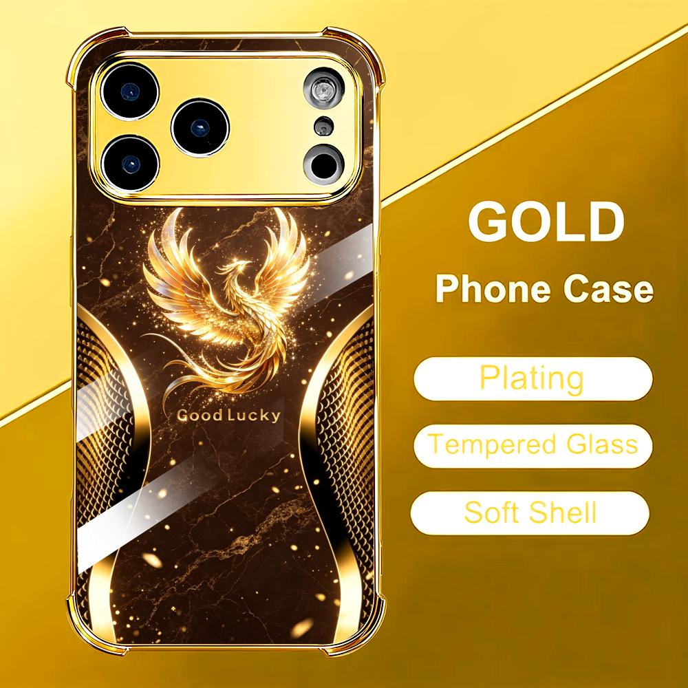 Stylish Golden Phoenix glass p - Phone Cases Rhode ulasan dan harga