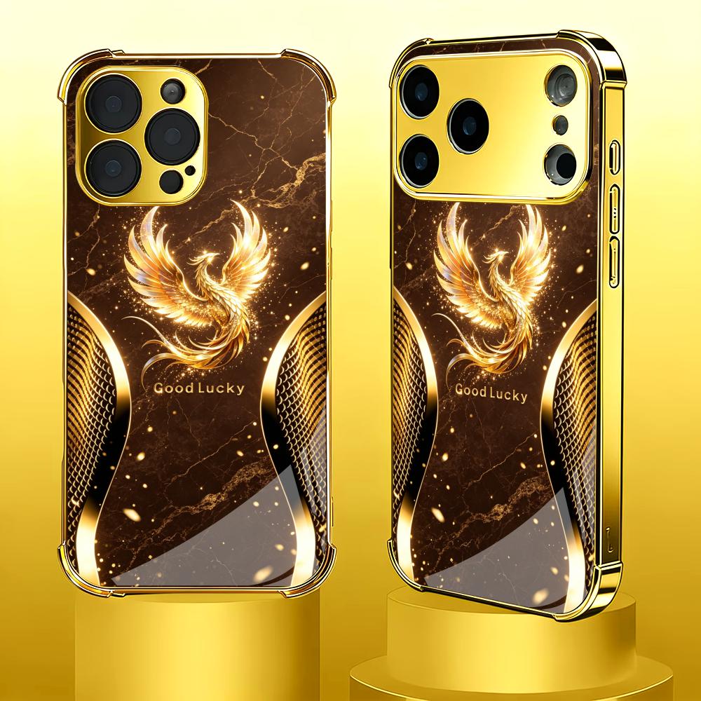 Stylish Golden Phoenix glass p - Phone Cases Rhode ulasan dan harga
