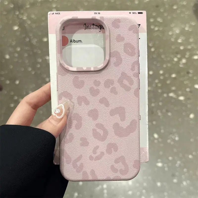 Pink Leopard Print Lichee Patt - Phone Cases Pink ulasan dan harga