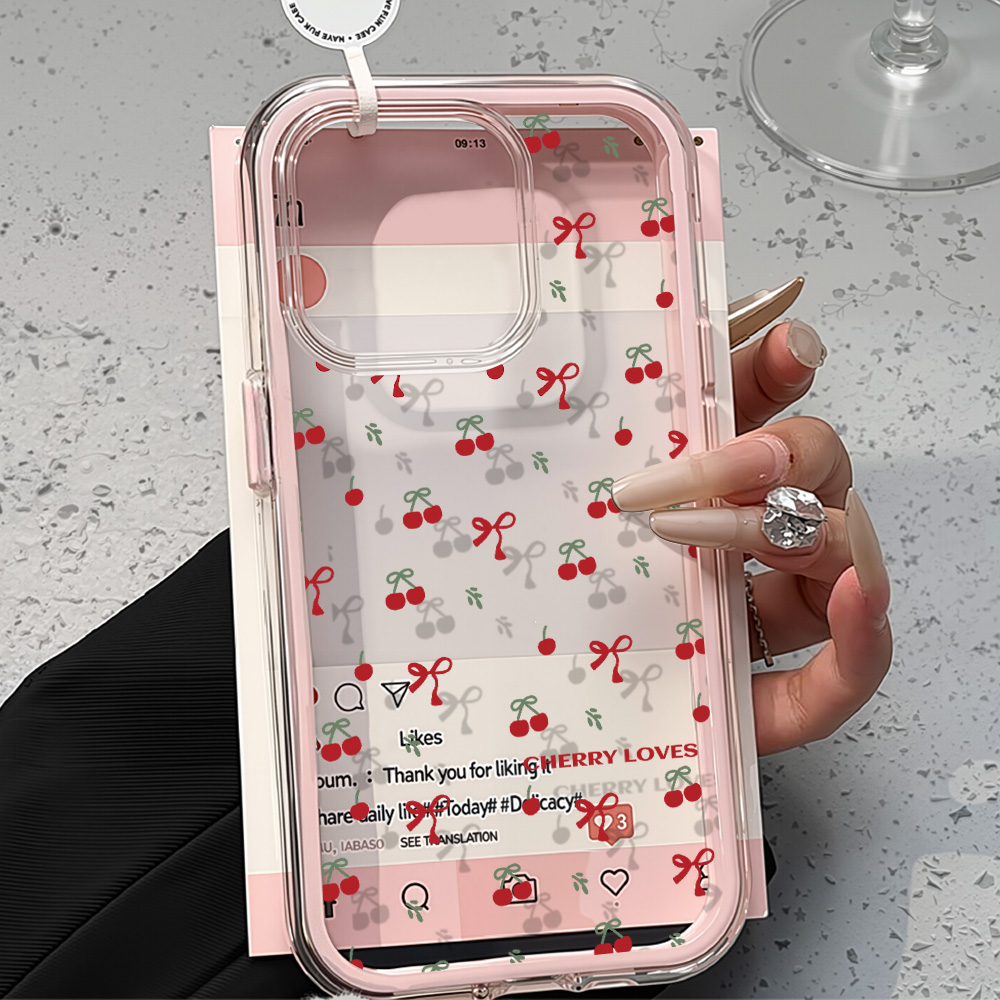 2in1 Pink Flower Case For iPho - Phone Cases Pink ulasan dan harga