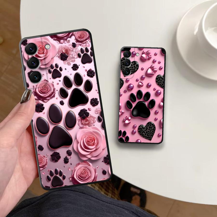 Pink Pet Paw Print Pattern Pho - Phone Cases Pink ulasan dan harga