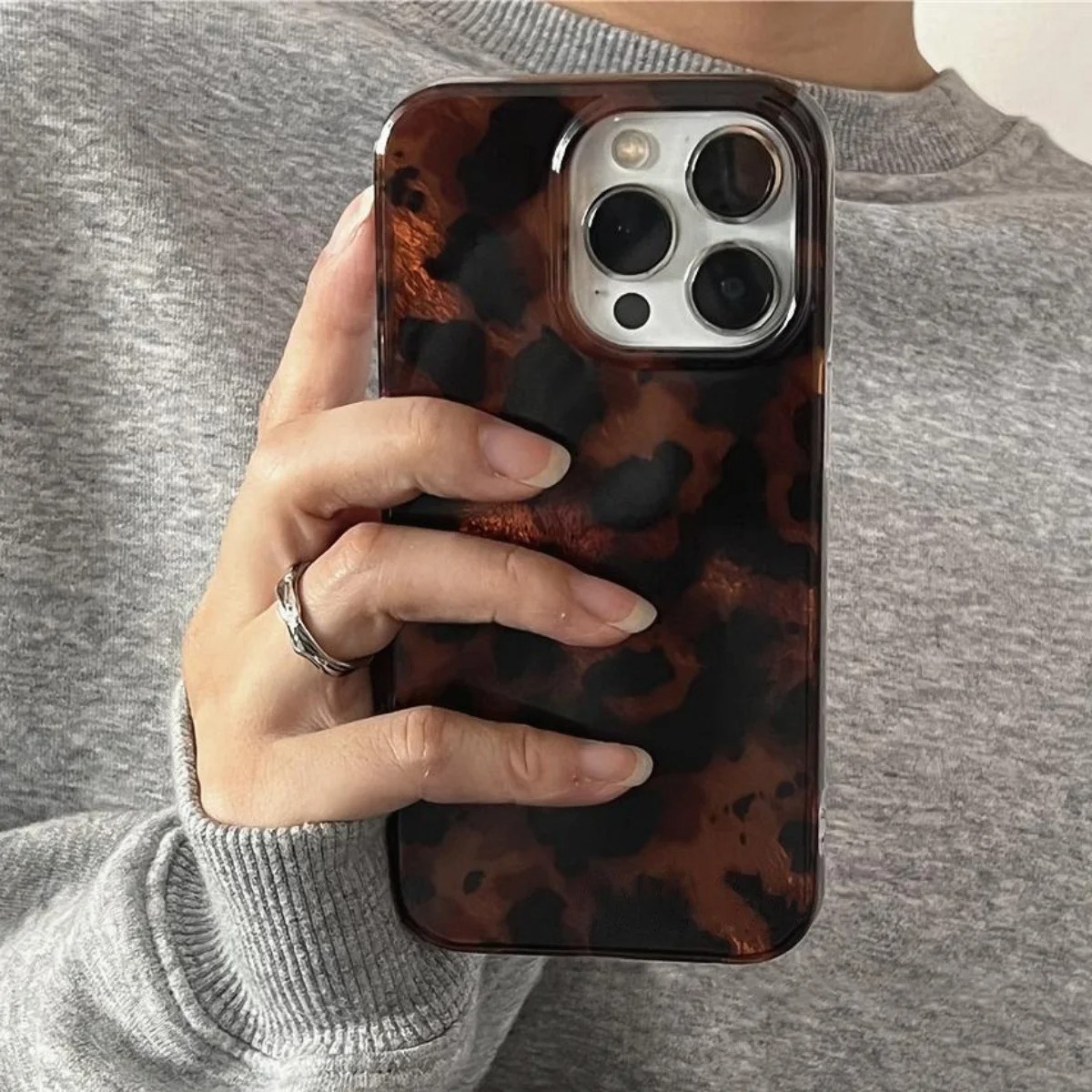Retro Amber Texture Laser Phon - Phone Cases Xs ulasan dan harga
