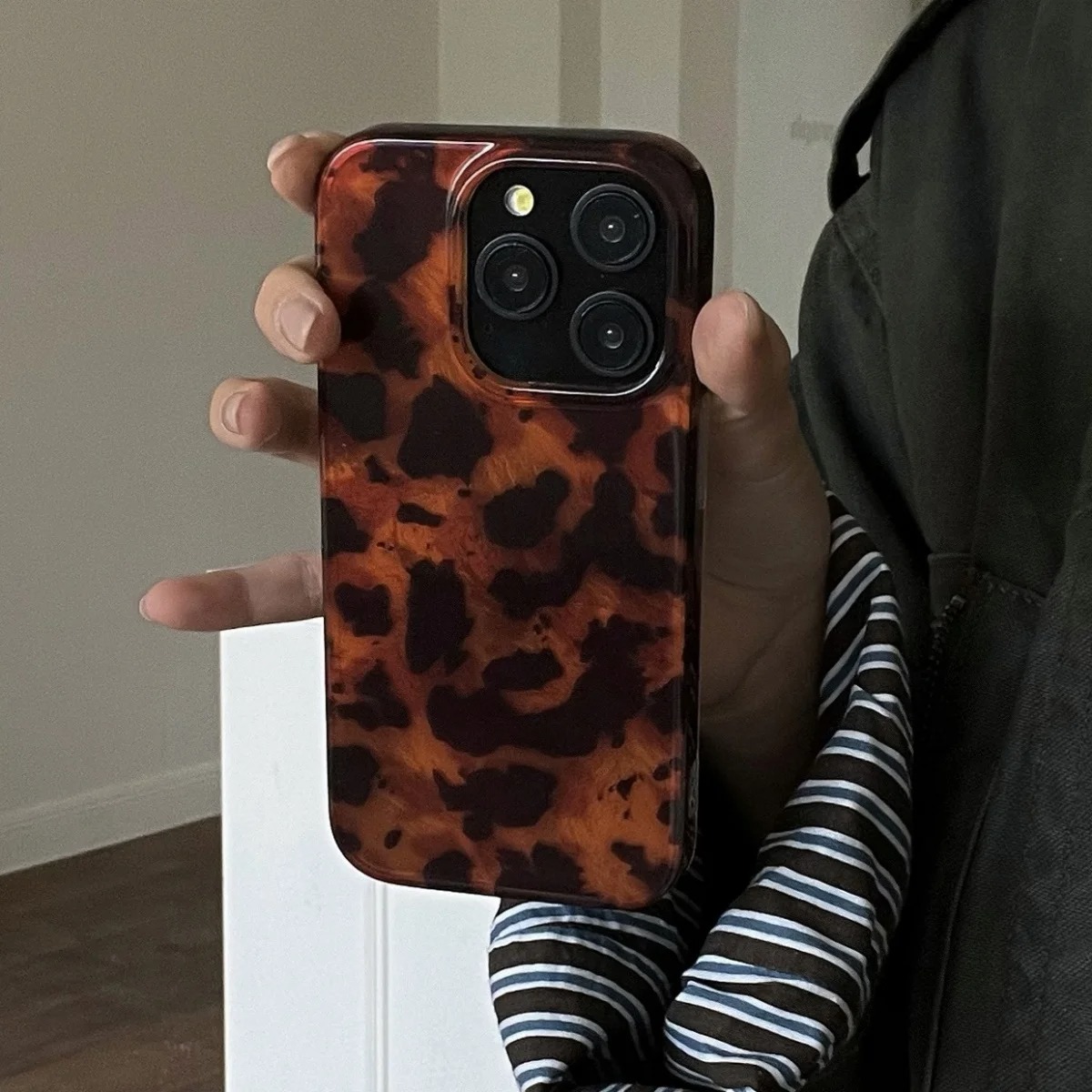 Retro Amber Texture Laser Phon - Phone Cases Xs ulasan dan harga