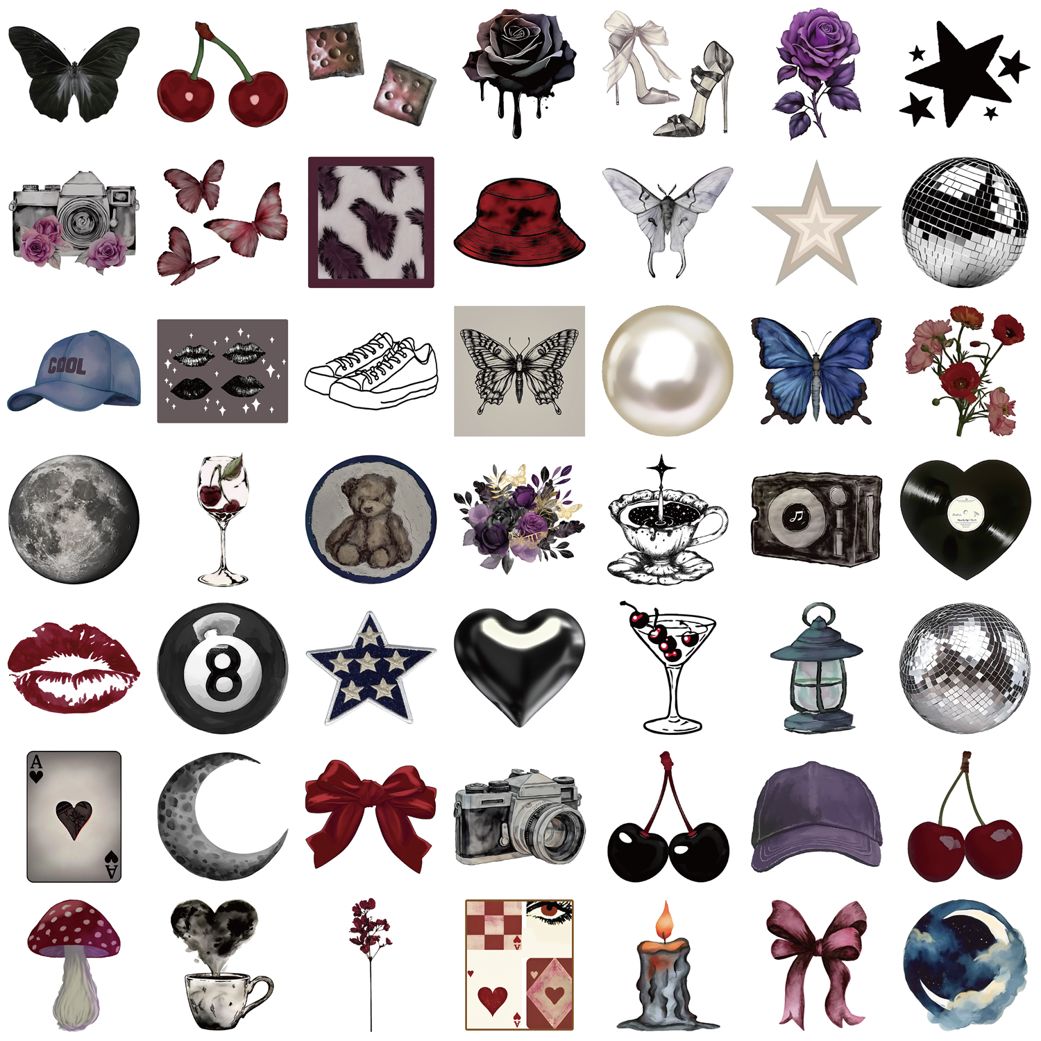 50pcs Pinterest Girl Stickers  - Phone Cases Pinterest ulasan dan harga