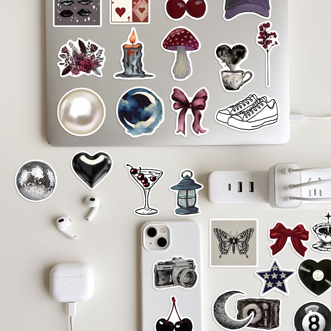 50pcs Pinterest Girl Stickers  - Phone Cases Pinterest ulasan dan harga
