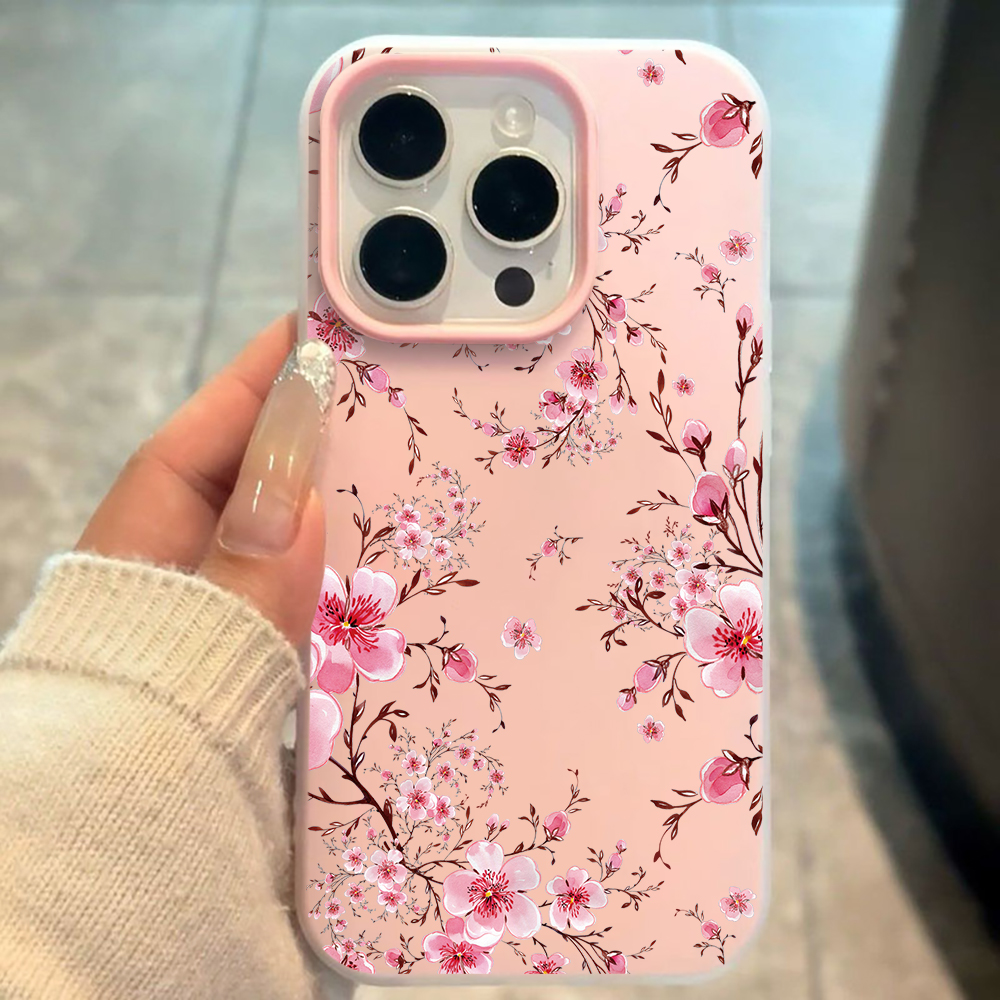 Pink Sakura Flower Pattern Pho - Phone Cases Pink ulasan dan harga