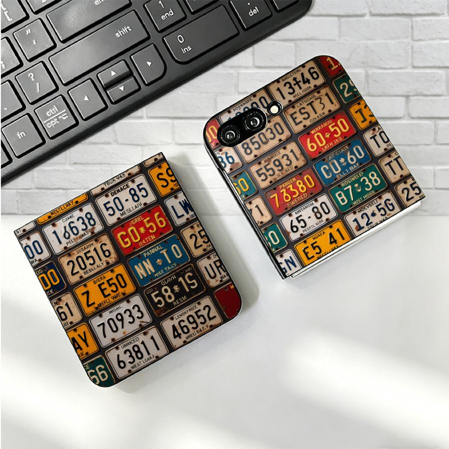 Retro License Plate Phone Cove - Phone Cases Z Fold 6 ulasan dan harga
