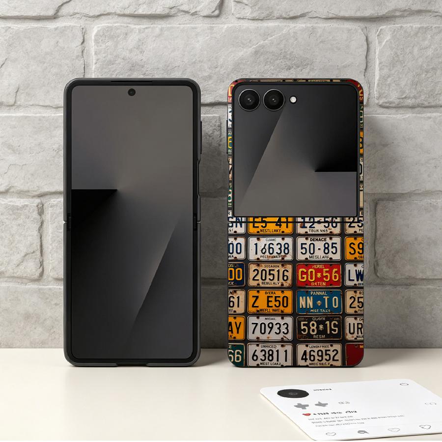Retro License Plate Phone Cove - Phone Cases Z Fold 6 ulasan dan harga