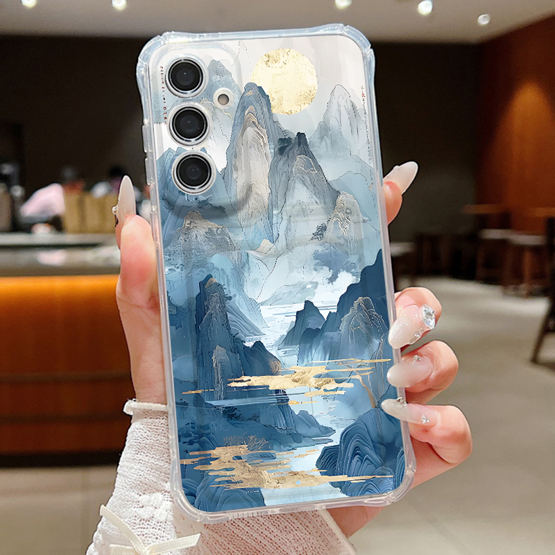 Mountain Landscape Pattern Pho - Phone Cases With Card Holder ulasan dan harga