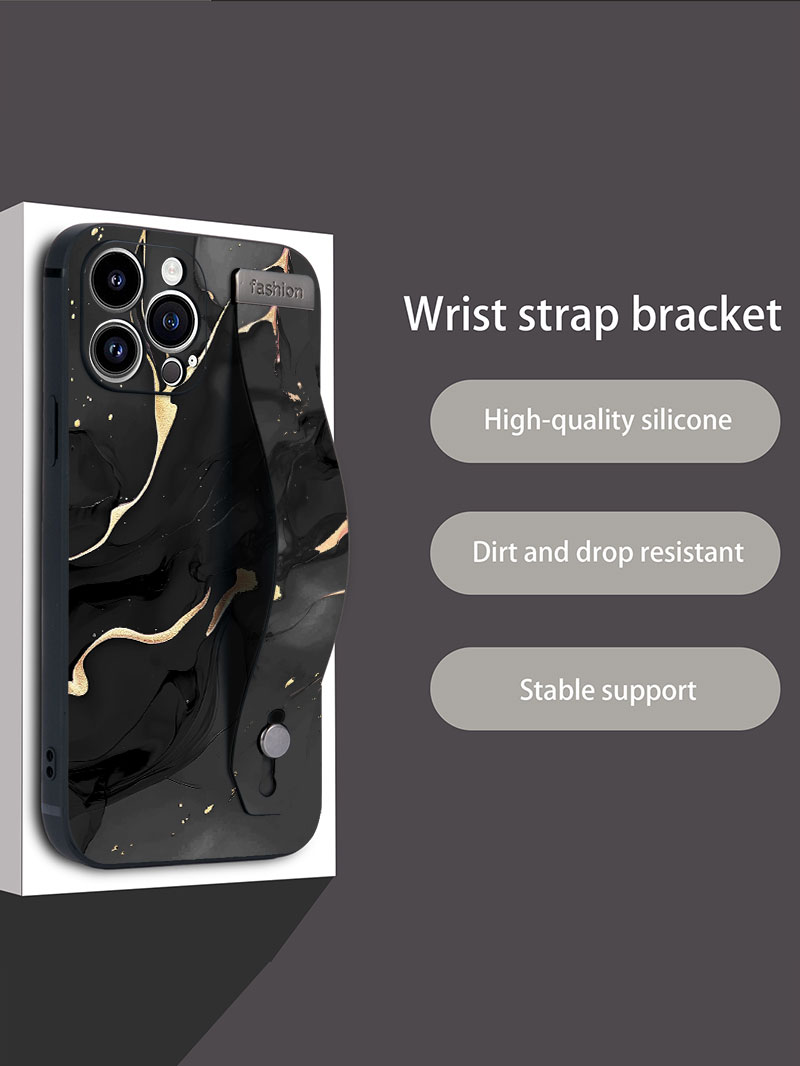 Luxury Liquid Silicone Marble  - Phone Cases With Loop ulasan dan harga